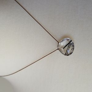 Tourmalated Quartz Pendant Necklace